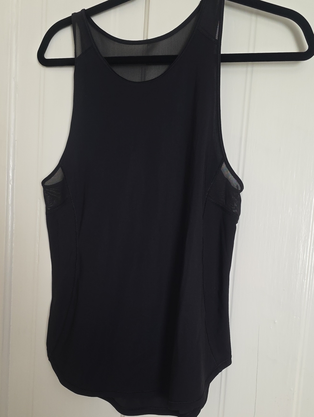 lululemon athletica Black Mesh-Back Athletic Tank